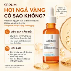 Serum Dưỡng Da Khô La Roche-Posay Pure Vitamin C12 30ml, 12% Vitamin C Hỗ Trợ Làm Sáng Và Mịn Da