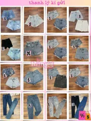 161_MUA 3C GIÁ 19K_sale combo quần jean đùi,dài nữ.