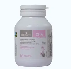 [Nhập khẩu] Viên uống bổ sung DHA cho bà bầu BioIsland của Úc, hộp 60 viên