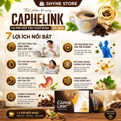 Cà Phê Caphelink New - Thức Uống Tăng Năng Lượng, Tỉnh Táo, Hỗ Trợ Đề Kháng Từ Thiên Nhiên 100g