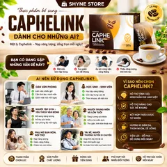 Cà Phê Caphelink New - Thức Uống Tăng Năng Lượng, Tỉnh Táo, Hỗ Trợ Đề Kháng Từ Thiên Nhiên 100g