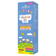 [Nhập khẩu] Natures Aid Mini Drops Vitamin D - Bổ sung Vitamin D