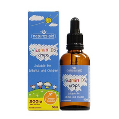 [Nhập khẩu] Natures Aid Mini Drops Vitamin D - Bổ sung Vitamin D