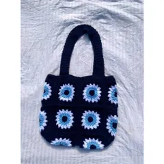 Túi Len Ghép Ô Vuông Handmade Có Dây Kéo – Túi Đeo Vai Thời Trang, Đựng Điện Thoại, Ví Tiện Lợi