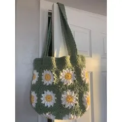 Túi Len Ghép Ô Vuông Handmade Có Dây Kéo – Túi Đeo Vai Thời Trang, Đựng Điện Thoại, Ví Tiện Lợi
