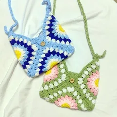 Túi len ghép hoa hướng dương đeo chéo