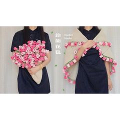 Thảm len hoa chuông, khăn choàng hoa, bó hoa len làm quà tặng