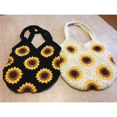 Túi Len Đeo Vai Họa Tiết Hoa Hướng Dương – Phong Cách Vintage Dễ Thương