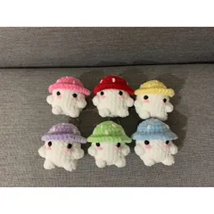 Móc khoá Bé nấm Chonky Mushie bằng len handmade