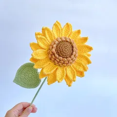 Hoa hướng dương len 2 tầng