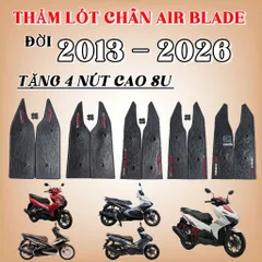 [ Tặng 4 ốc ]Thảm Lót Sàn Xe AB Air Blade 2013 đến 2026 Cao Su, Như Zin, Thảm Lót Sàn Xe AB Bền Đẹp