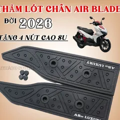 (Tặng Ốc ) AB 26 Dày, Thảm lót sàn Air Blade 2026 Loại Dày, Cao Su – Lót Chân Xe AB 2026 Form Zin