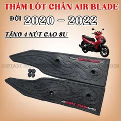 (Tặng Ốc ) AB 20, Thảm Lót Chân Air Blade 125/150 2020–2022, Thảm Lót Sàn Xe AB  Cao Su Bền Đẹp