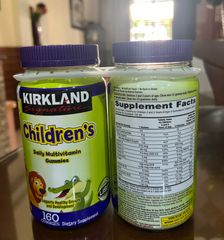 Kẹo dẻo bổ sung vitamin tổng hợp cho bé Kirkland Children's Multivitamin 160 viên CỦA MỸ