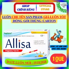 [Che tên] Combo 1/3/5/7 Que thử thai bản to Traphaco, Chính xác test thử thai sớm nhanh Allisa