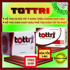Viên uống Tottri Traphaco hỗ trợ làm co các búi trĩ, bền vững thành mạch (Hộp 30 viên)