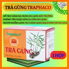 Combo 1&5 Hộp Trà Gừng Trapha hỗ trợ điều trị đau bụng, ỉa lỏng do lạnh, người nhiễm lạnh