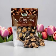 Nấm Hương Sấy Giòn Shiitake Mushroom Crisps DJ&A – Túi 300g Từ Úc