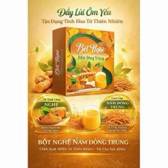 combo 4 hộp bột nghệ nấm đông trùng 801638