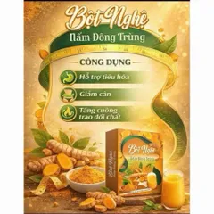 combo 4 hộp bột nghệ nấm đông trùng 801638