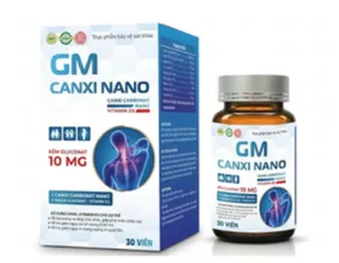 Viên uống GM Canxi Nano giúp xương và răng chắc khỏe, phát triển chiều cao hộp 30 viên