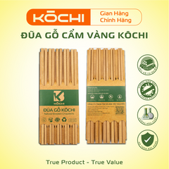 Bộ Đũa Ăn Cơm Cao Cấp Chính Hãng Kochi - Đũa Gỗ Tự Nhiên An Toàn, Không Hóa Chất, Thiết Kế Tối Giản, Chất Lượng Cao Cấp