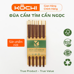 Bộ Đũa Ăn Cơm Cao Cấp Chính Hãng Kochi - Đũa Gỗ Tự Nhiên An Toàn, Không Hóa Chất, Thiết Kế Tối Giản, Chất Lượng Cao Cấp