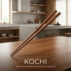Đũa Bếp Đũa Chiên Đũa Xào - Chính hãng Kochi -  Gỗ Tự Nhiên An Toàn, Không Hóa Chất, Chống Mốc Đồ Dùng Bếp Cao Cấp