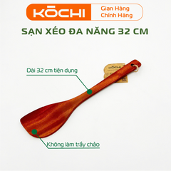 Bộ Sạn Gỗ KOCHI Chính Hãng - An Toàn, Không Độc Hại, Không Trầy Chảo, Sấy Khô Chống Mốc, Dụng Cụ Nhà Bếp Cao Cấp