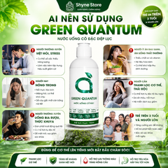 Green Quantum Nước Uống Cô Đặc 150ml Chính Hãng - Nước Diệp Lục Cô Đặc Dễ Pha, Vị Bạc Hà Thanh Mát