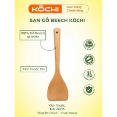Bộ Sạn Gỗ KOCHI Chính Hãng - An Toàn, Không Độc Hại, Không Trầy Chảo, Sấy Khô Chống Mốc, Dụng Cụ Nhà Bếp Cao Cấp