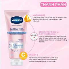 Sữa Dưỡng Thể Vaseline 4X Gluta-Hya Niacinamide Tone Up 300ml (Hàng nhập khẩu có tem phụ)