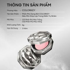 PHẤN PHỦ COLORKEY LASTING NATURALLY-OCCURRING LOOSE POWDER 8G [hàng nhập khẩu]