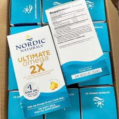 Viên uống Nordic Naturals Ultimate Omega 2X |60 viên| Phân khúc Omega-3 cao cấp hương chanh [S/P Chuẩn Mỹ không tem]