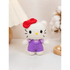 Móc khóa len handmade hello Kitty