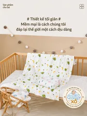 Khăn xô tắm 6 lớp 100% cotton cho bé siêu mềm, thấm hút, khăn tắm sơ sinh cao cấp, set combo có quà tặng