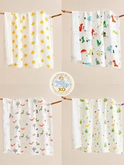 Khăn xô tắm 6 lớp 100% cotton cho bé siêu mềm, thấm hút, khăn tắm sơ sinh cao cấp, set combo có quà tặng