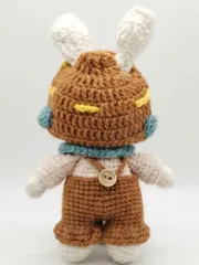 Móc khóa len handmade thỏ phi công, cún xám đáng yêu