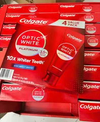 Kem đánh răng trắng răng Colgate Optic White Platinum High Impact White High Impact Toothpaste của Mỹ