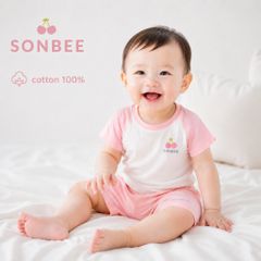 Set 3 Bộ Quần Áo Cho Bé SONBEE Cotton Mềm Mịn, Cho Bé 3-12 Tháng, Thoáng Mát Thấm Hút Tốt