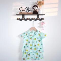 Bộ quần áo pyjama cho bé SONBEE chất liệu sợi tổng hợp cao cấp, form rộng thoải mái, size 11-20kg