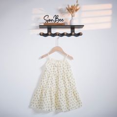 Đầm 2 dây 3 tầng cho bé gái xô Muslin SONBEE form rộng mặc ngủ chất liệu xô chính phẩm loại 1.