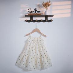 Đầm 2 dây 3 tầng cho bé gái xô Muslin SONBEE form rộng mặc ngủ chất liệu xô chính phẩm loại 1.