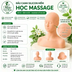 Đầu canh học massage cổ vai gáy (Có điểm bấm huyệt). Canh Lưng Silicon MC