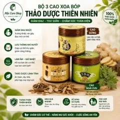 m2 Bộ Ba Cao Đắp Dưỡng Sinh Cao Gừng, Cao Ngải Cứu Cao Bách Thảo Dùng Trong Dưỡng Sinh Giảm Đau Mỏi