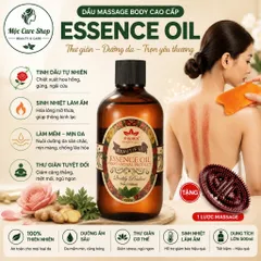 MC-Tinh dầu massage ESSENCE OIL cao cấp 500ml. Tinh dầu matxa thư giãn cơ thể tại nhà, trong Spa