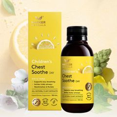 Siro Harker Herbals Children's Chest Soothe DAY |150 mL| Giảm ho khan/ngứa rát họng - Long đờm ban ngày & dễ thở hơn cho trẻ 6 tháng - 12 tuổi [S/P Chuẩn NZ]