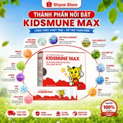 Kidsmune Max - Men Vi Sinh Hỗ Trợ Tiêu Hóa, Tăng Đề Kháng, Giúp Trẻ Ăn Ngon, Ngủ Ngon và Phát Triển Toàn Diện
