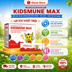 Kidsmune Max - Men Vi Sinh Hỗ Trợ Tiêu Hóa, Tăng Đề Kháng, Giúp Trẻ Ăn Ngon, Ngủ Ngon và Phát Triển Toàn Diện