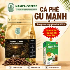 (1 Kg) CÀ PHÊ GU MẠNH - Rang Mộc Nguyên Chất 100%. (Đã bao gồm 8% VAT)